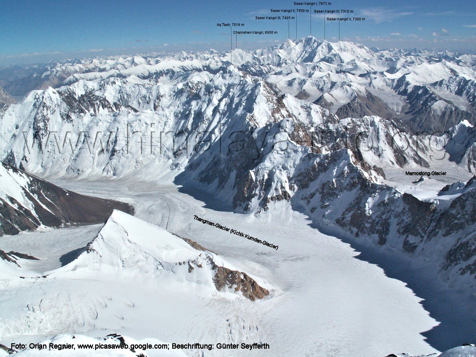 Karakorum aus der Luft